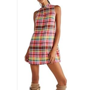 Free People Walk The Walk Plaid Dress